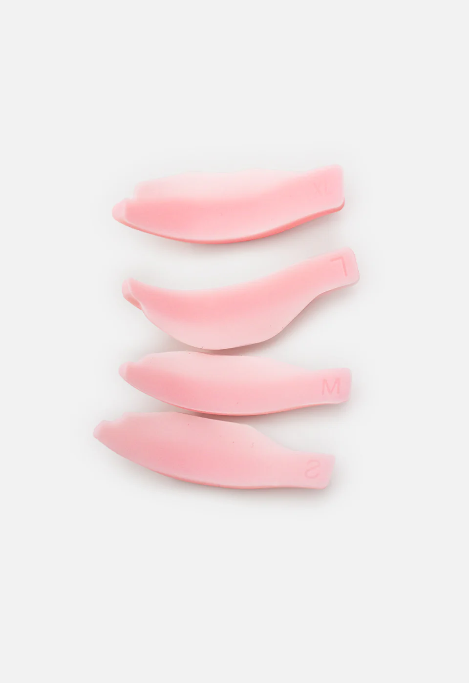Bigodino in silicone per laminazione ciglia rosa 4 paia - Image 3