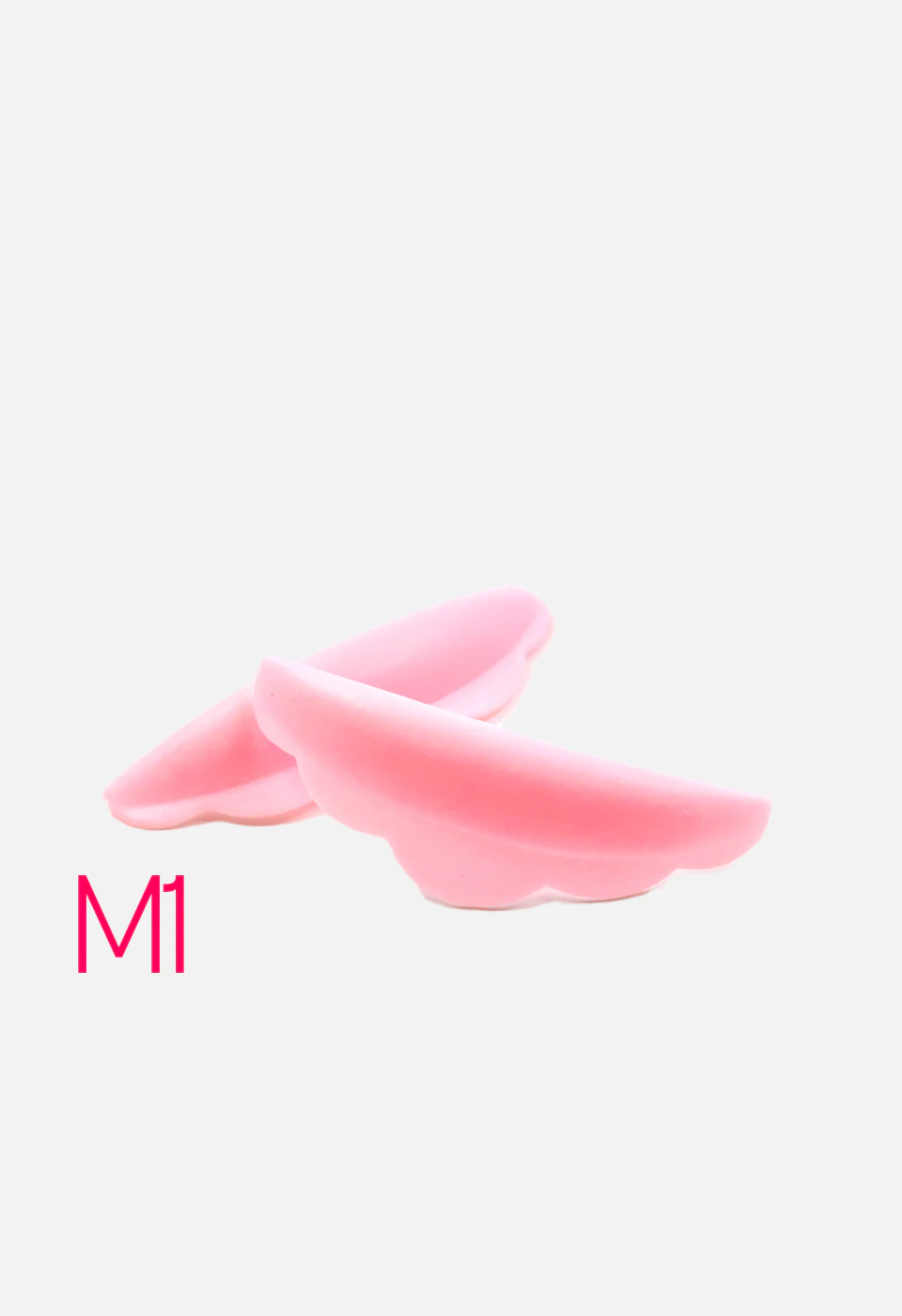 Bigodino in silicone per laminazione ciglia rosa 5 paia - Image 4