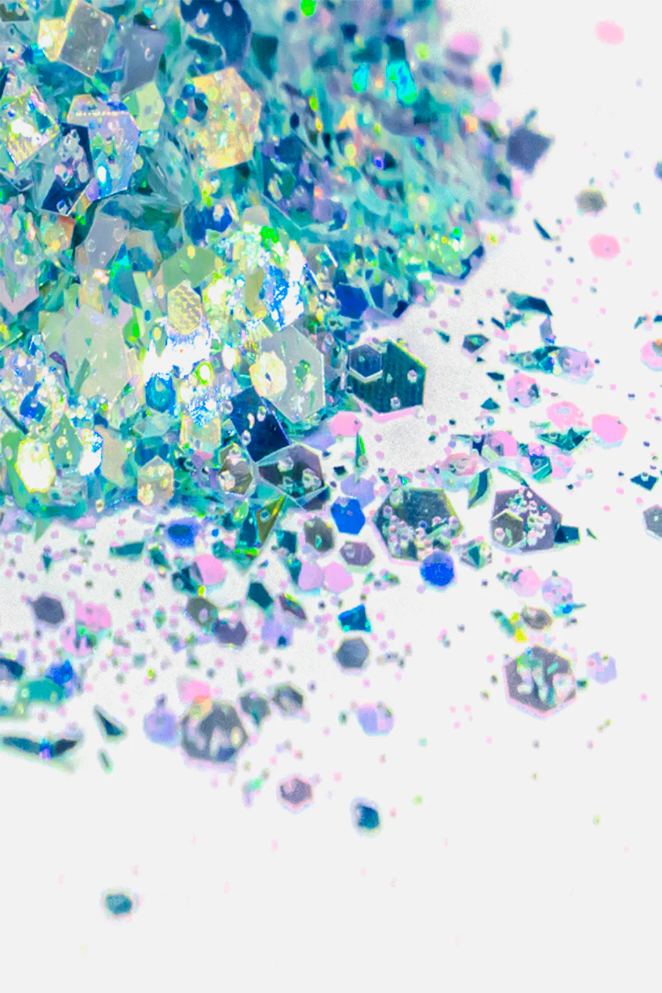 Paillettes unghie colore azzurro - Image 2