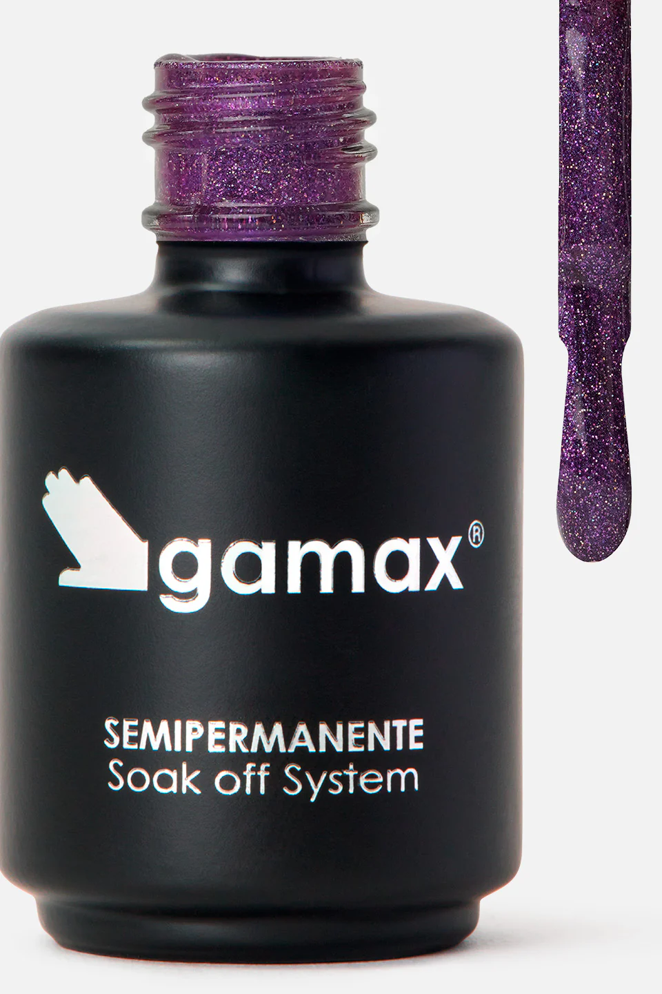 Smalto semipermanente viola ametista glitter Purple Pop 15 ml